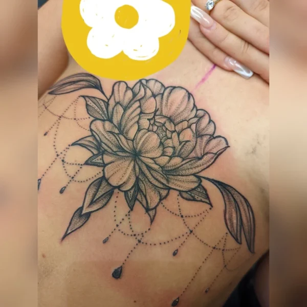 Linework tattoo by Em Louise