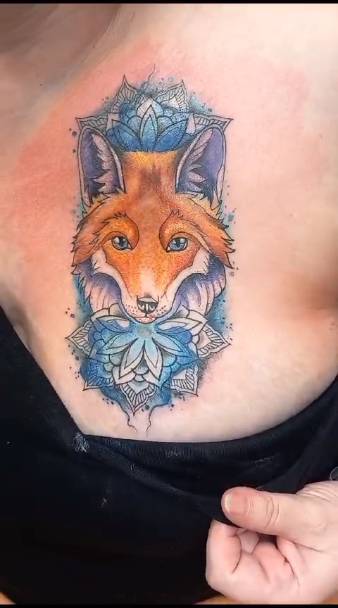 Colour tattoo by Leah Lillian
