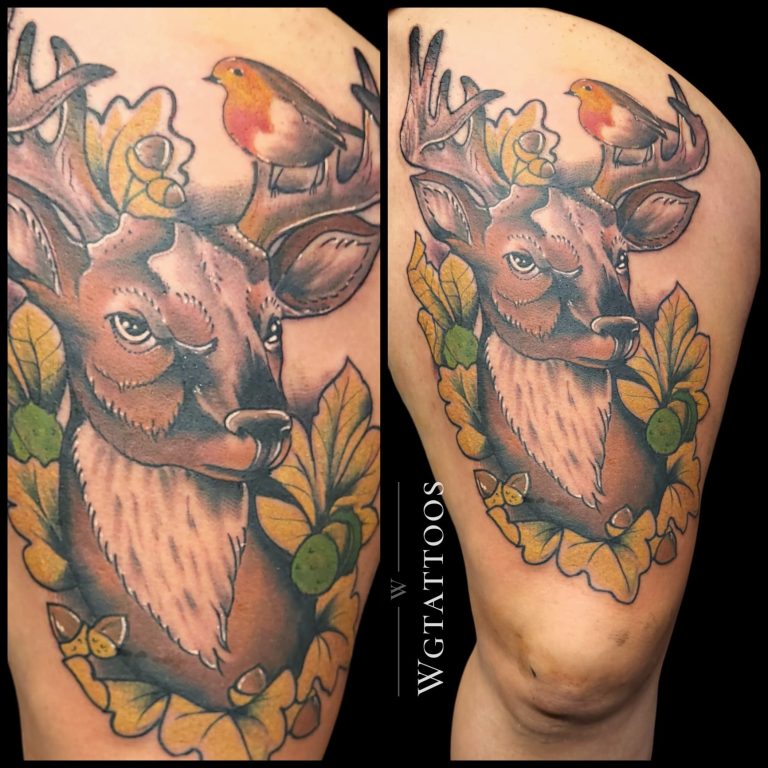 Colour tattoo by Wayne Goodwin