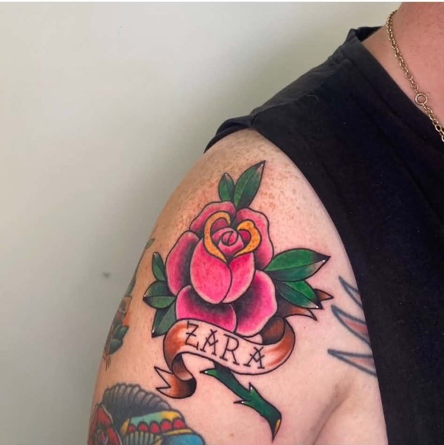 Colour tattoo by El