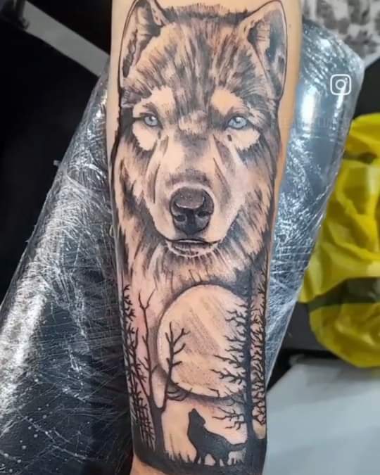 Black and grey tattoo by Leah Lillian