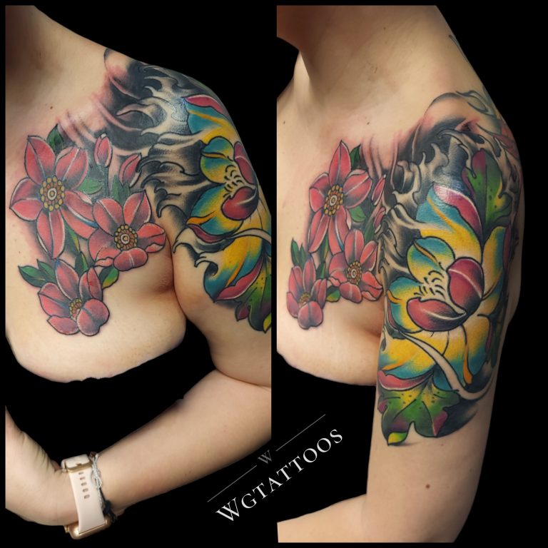 Colour tattoo by Wayne Goodwin