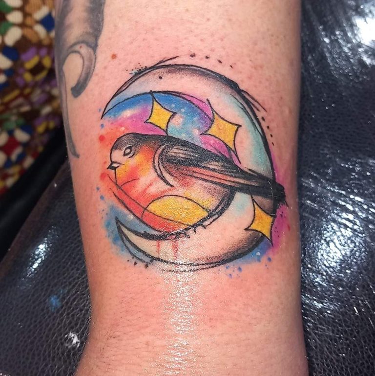 Colour tattoo by Leah Lillian