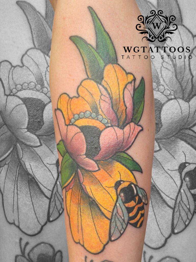 Colour tattoo by Wayne Goodwin