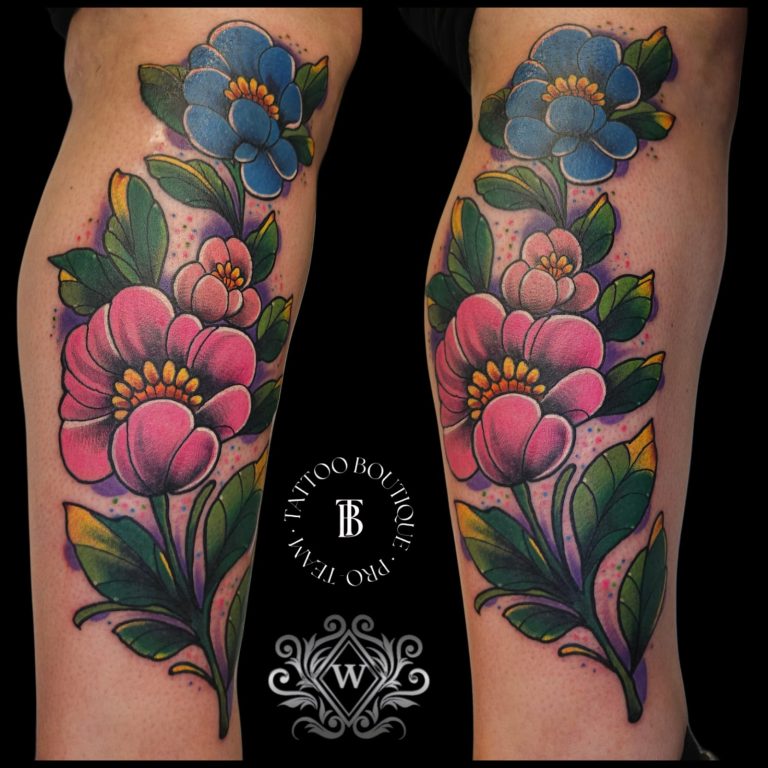 Colour tattoo by Wayne Goodwin