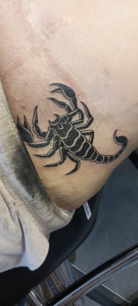 Black and grey tattoo by Leah Lillian