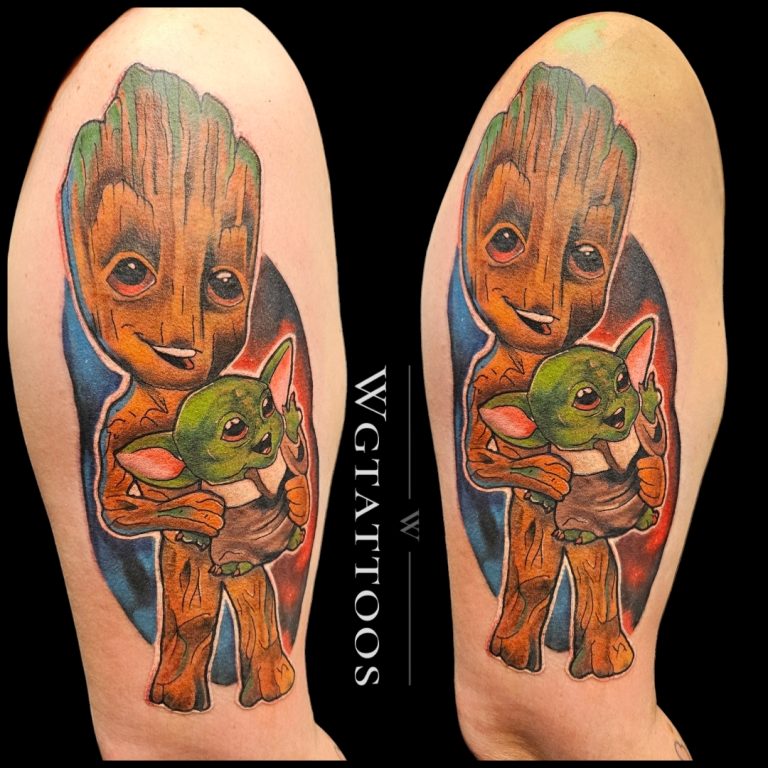 Colour tattoo by Wayne Goodwin