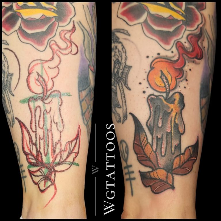 Colour tattoo by Wayne Goodwin