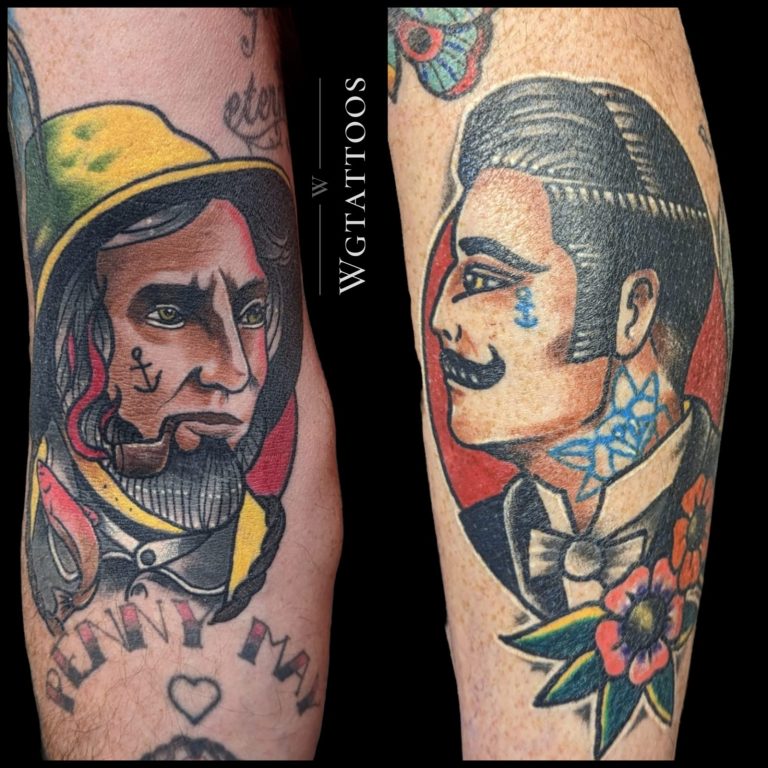 Colour tattoo by Wayne Goodwin