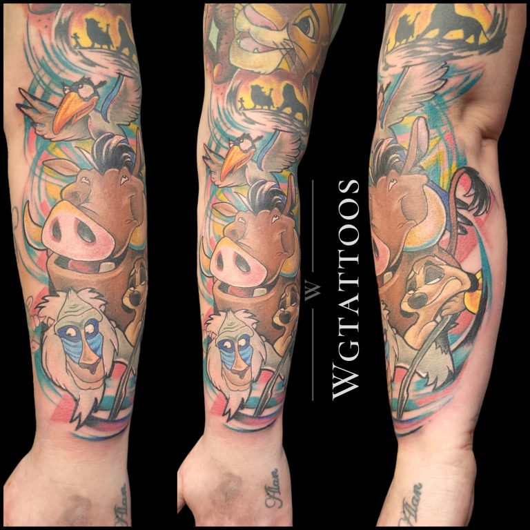 Colour tattoo by Wayne Goodwin