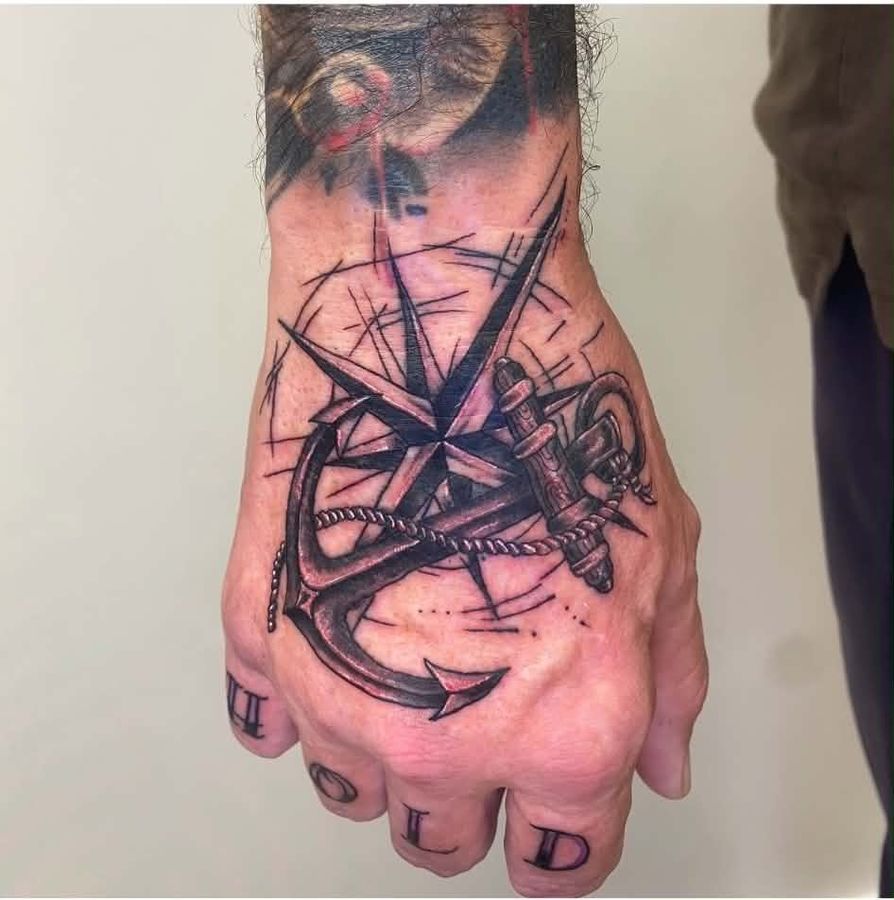 Black and grey tattoo by El