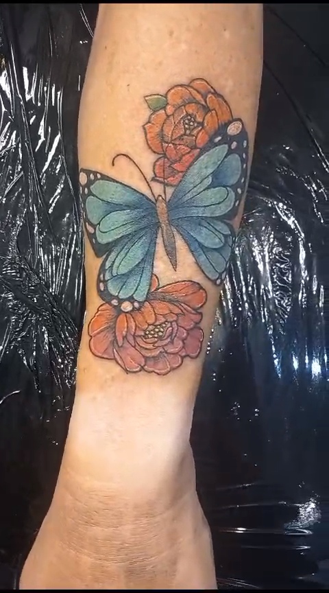 Colour tattoo by Leah Lillian