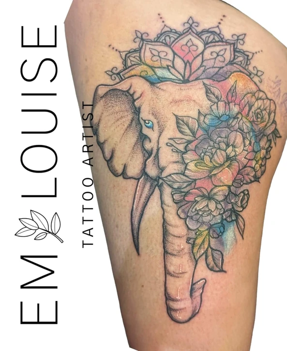 Colour tattoo by Em Louise