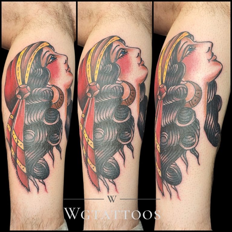 Colour tattoo by Wayne Goodwin