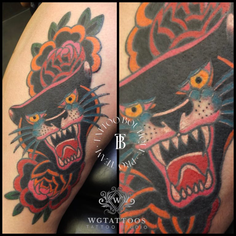 Colour tattoo by Wayne Goodwin