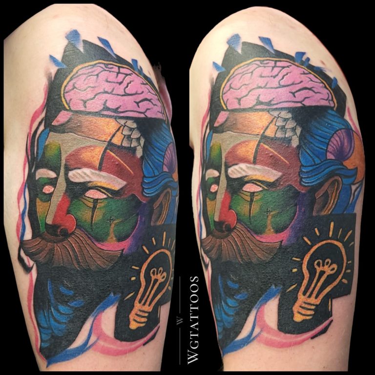 Colour tattoo by Wayne Goodwin