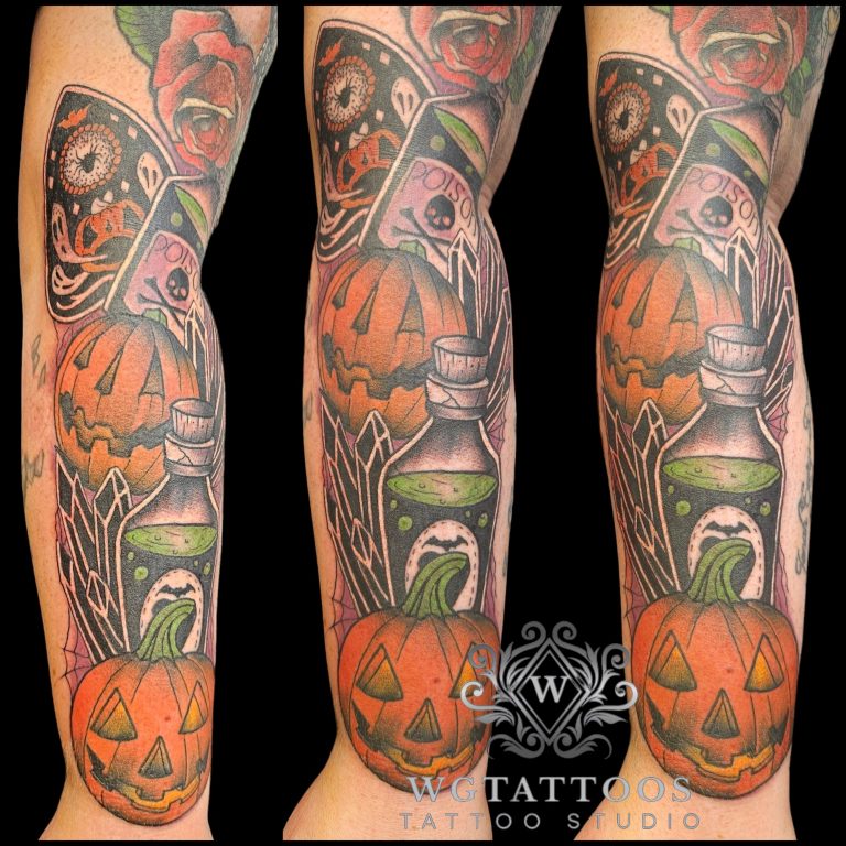 Colour tattoo by Wayne Goodwin