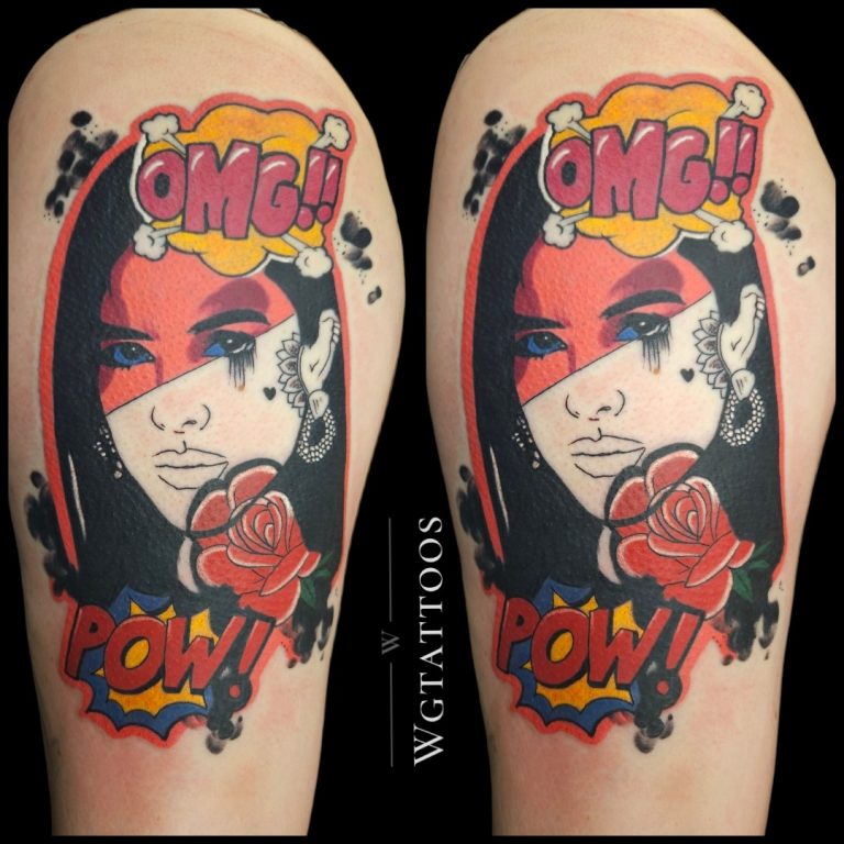 Colour tattoo by Wayne Goodwin