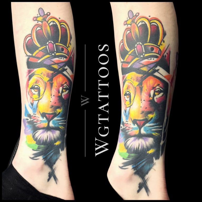 Colour tattoo by Wayne Goodwin