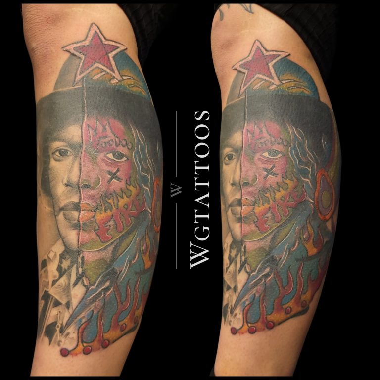 Colour tattoo by Wayne Goodwin