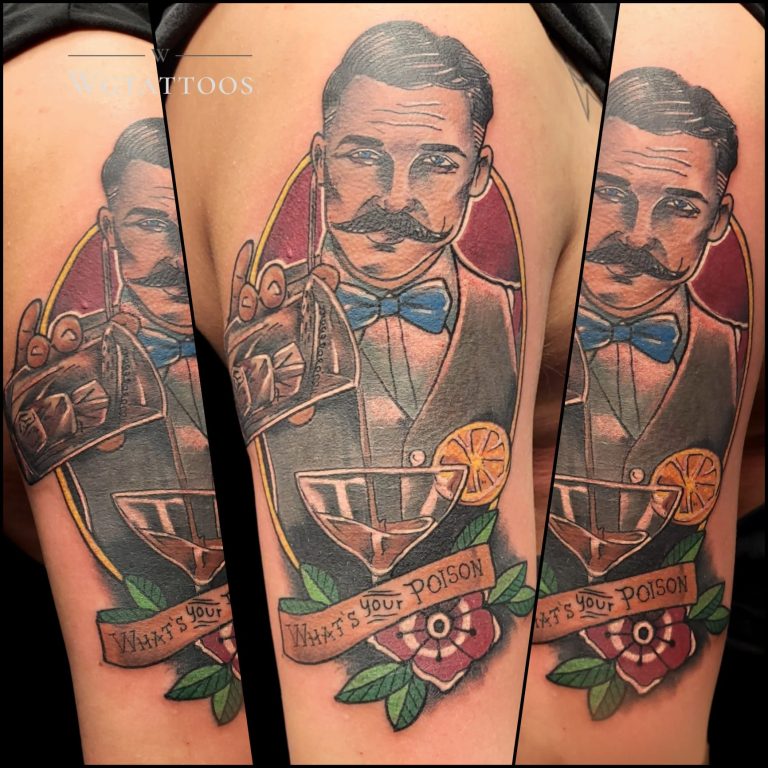 Colour tattoo by Wayne Goodwin
